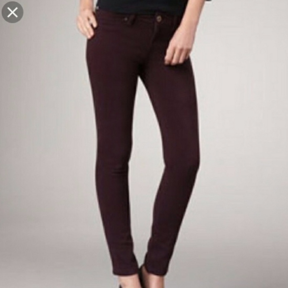 DL1961 Emma Maroon Skinny Jegging